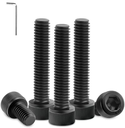 150 stuks M3 x 40mm Zwarte Allen Schroeven met Hexaansluiting - DIN912, Volledige Draad, Hoogwaardig Staal