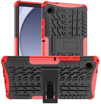 Coverup Tablethoes geschikt voor Samsung Galaxy Tab A11 / Tab A9 Hoesje - Rugged Kickstand Back Cover - Rood