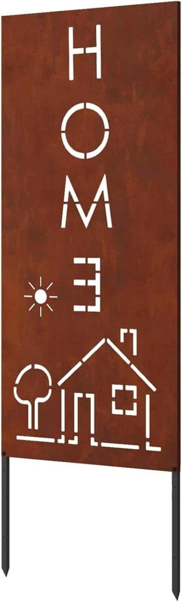Tuinscherm Fretwerk - Privacy Scherm - Buiten Creëren - Decoratieve Inleg - 50 x 140 cm - Roestig