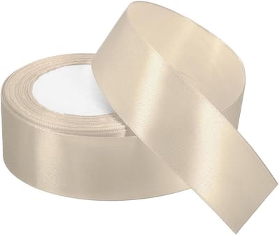 Decoratieve Crème Satijnen Ribbons voor Cadeaus, Bruiloften en Verjaardagen - 22,8 Meter Breed Cadeau Wikkelen en Versieren