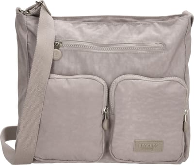 Beagles Originals Vilhena Schoudertas Unisex - Crossbodytas met verstelbare schouderband - Tas van Nylon en Polyester - Lichtgrijs