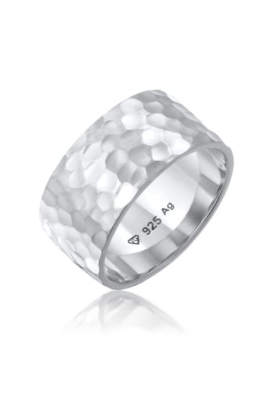 Elli - Ring - Dames Band Basis Gehamerd in 925 Sterling Zilver - Dames