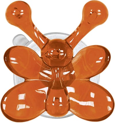 Kleine Wolke Butterfly Lisa wandhaken 7x7,5 cm, oranje
