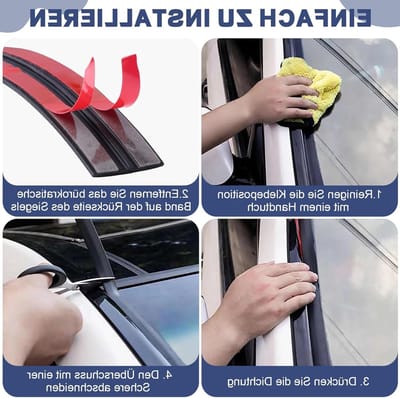 Dailygoods- Voorruitafdichting 6 m x 14 mm - T-vormige Afdichtstrip - Rubber Afdichting - Geluidsisolatie - Warmte-isolatie - Zelfklevend Ontwerp - Deurafdichting