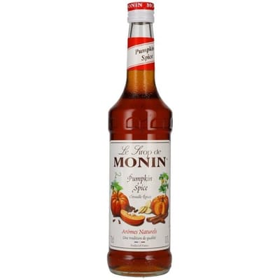 Monin Pumpkin Spice siroop - voor latte, hot choco en desserts - 70 cl
