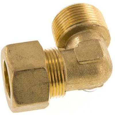 R 3/4'' Buitendraad x 18mm Messing L-Knelfitting 90 graden 67 Bar DIN EN 1254-2 - FL2E-MO-B-034R-18
