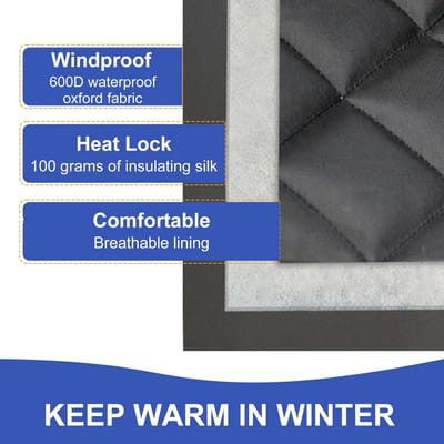 SnelShoppen - Winddichte Scooter Beenbescherming - Universele Scooterdekens - Waterdicht en Warm - 600D Oxford Stof - Perfect voor Winter en Koude Dag