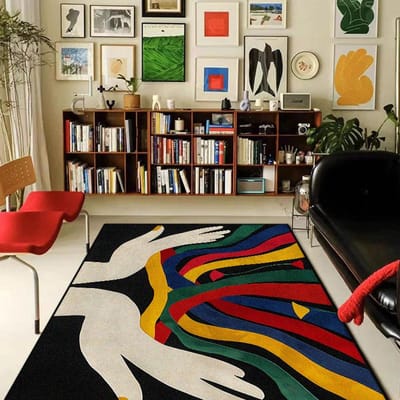 Abstract Creatief Tapijt voor Woonkamer Decor Sofa Tafel Grote Oppervlakte Kleden Slaapkamer Keuken Hal Balkon Vloermat Antislip 160*200cm