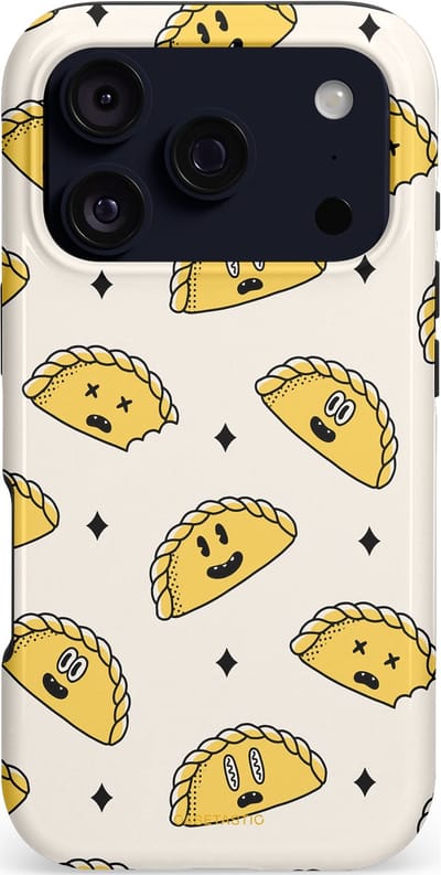 Casetastic hoesje geschikt voor Apple iPhone 17 Pro - MagSafe - Dubbellaagse bescherming - Pastei gerei - Fashion Case - Wit Goud Beige Lichtgrijs