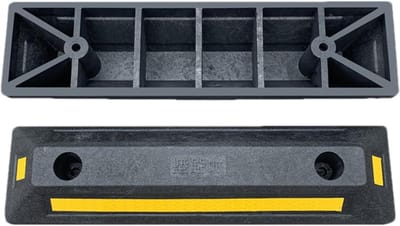 Parkeerhulp - Wielstopper garage - Voertuig stabiliseren - Heavy duty ontwerp - 53 cm lengte - Zwart