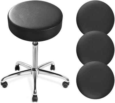 Dailygoods- Ronde Krukhoezen 4 Stuks - Waterdichte PU - Elastische Banden - Diameter 11"/14" - 360° Bescherming - Schokbestendig - Stoelhoes