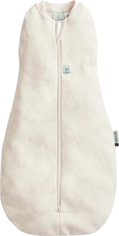Ergopouch Cocoon inbaker slaapzak - 1,0 Tog - 2-in-1 Slaapzak - Combi Slaapzak Baby + Inbakerslaapzak - Slaapzakken - Slaapzak 70 cm - Slaapzak Baby Newborn - 50 cm - Oatmeal Marle