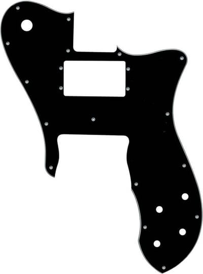 Boston TM3-B pickguard, Teaser custom, 3 ply, black