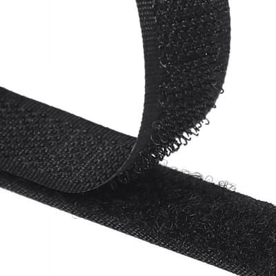 Klittenband om op te Naai & Klittersluiting om op te Naai - Opnaaiset Zwart Zelfklevend Klittenband Extra Sterk (16mm x 5m) voor Textiel, Kleding, Schoenen