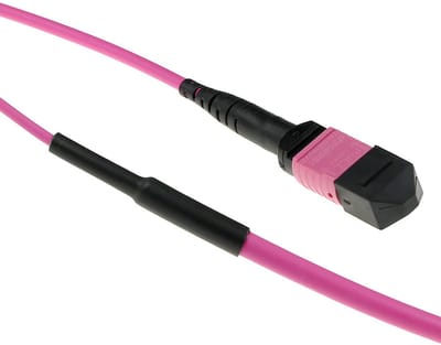 ACT 30 meter Multimode 50/125 OM4(OM3) glasvezel trunkkabel polarity A met MTP/MPO female connectoren