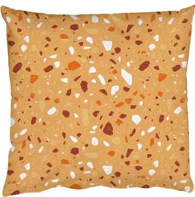 Sierkussens - Kussentjes Woonkamer - 50x50 cm - Terrazzo - Patroon - Okergeel