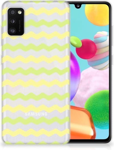 Samsung Galaxy A41 TPU bumper Waves Yellow