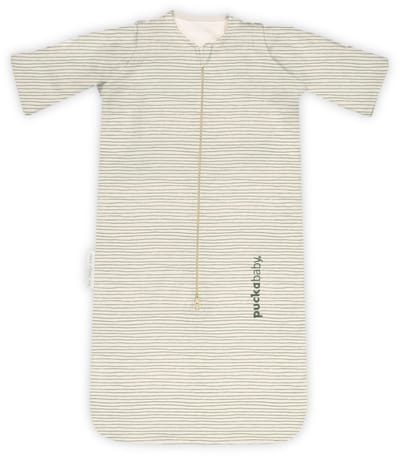 Puckababy Newborn slaapzak baby (0-6m) - Green Stripes - Katoen TOG 1.0