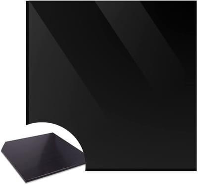Hoogwaardige kunststof plaat 30 x 30 x 1 cm - Zwarte HDPE plaat voor knutselprojecten, DIY en constructie