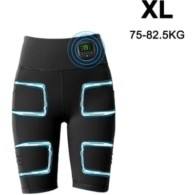 EMS Spierstimulatie Massagebroek Vormgevende Shorts voor de Benen Intelligente Afslanking en Beenafslanking Yogabroek USB Opladen