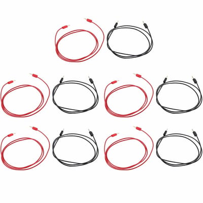 5 Sets Testkabels met Vergulde Banaanstekker en 2mm Jack voor Elektrische Projecten
