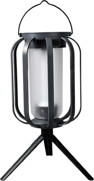 ZVD Zonnelantaarn – Buitenverlichting – Waterdicht – Decoratieve tuinverlichting – Met driepootstandaard – Hangende zonnelamp met vlameffect – Ideaal voor tenten, binnenplaatsen, tuinen, woningen, op de camping en op het terras