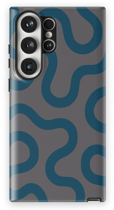 DripCase Motion Flow Tough Hoesje Samsung Galaxy S23 Ultra | Backcover met Mag | Trendy Design | Valbescherming | Shadow Waves