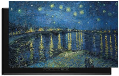 KitchenArt - Sterrennacht boven de Rhône – Inductie Beschermer - 80x52 cm - Kookplaat Beschermer - Luxe Afdekplaat Inductieplaat - Anti-slip & Oprolbaar - Beschermmat Inductiekookplaat
