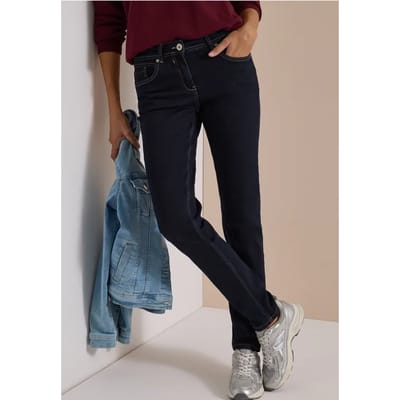 Mid Waist Slim Leg Jeans – Casual Fit