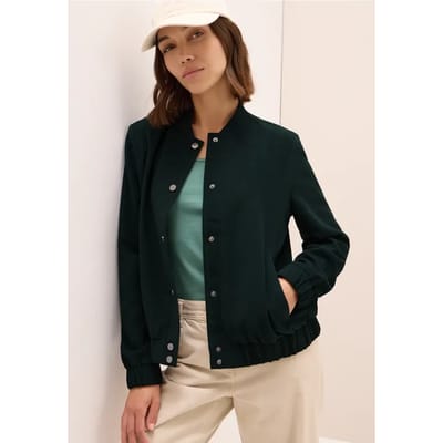Mini ribfluwelen blouson