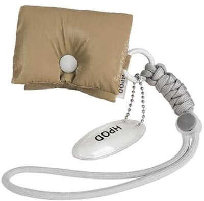 Fashionable and Trendy Down Cotton Padded Headphone Bag for AirPods Pro, Portable Rope Compatibility, Brown