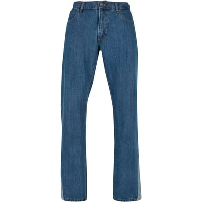Urban Classics - Organic Triangle Denim Broek rechte pijpen - Taille, 30 inch - Blauw