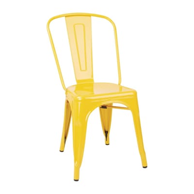 Bolero Bistro Stalen Bijzetstoelen Geel (4 Stuks) - DK292