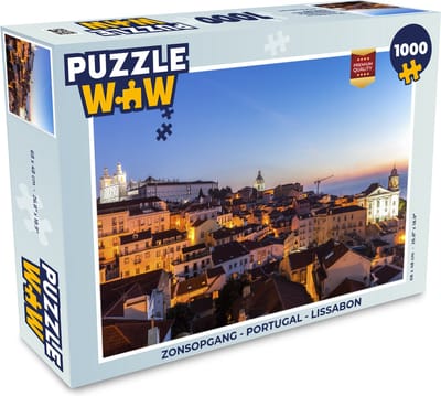 Puzzel Zonsopgang - Portugal - Lissabon - Legpuzzel - Puzzel 1000 stukjes volwassenen