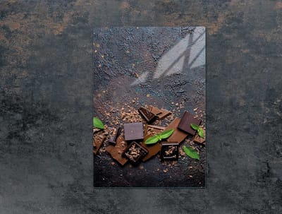 TMK ArtDeko - Snijplank - 35x52 cm - Chocolade - Glas