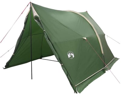 vidaXL - Tent - met - waterdicht - zeil - Groen - 185T - Polyester - met - PU - Coating
