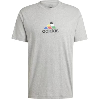 Adidas House Of Tiro Nations T-shirt Met Korte Mouwen Grijs M Man