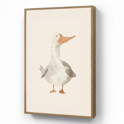 Nachtlampje 70x100 cm - Kinder lamp - Gans - Eend - Boerderij - Dieren - Tafellamp kinderkamer draadloos - Slaapkamer lampje - Bedlamp kinderen - Kinderlampje - Wandlamp babykamer - Nachtlampjes