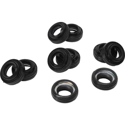Kit de joint d'arbre de compresseur de climatisation 10 pièces Caoutchouc Structure Compacte Remplacement pour Hyundai Kia HCC Compresseur de Climatisation black
