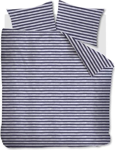 Ariadne at Home Knit Stripes dekbedovertrek - Tweepersoons - 200x200/220 - Blauw