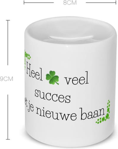 Akyol - afscheid collega cadeau - Spaarpot - Collega - collega mok met opdruk - collega kado - collega afscheid - collega cadeautjes - collega cadeautjes verjaardag - leuk kado om te geven - 350 ML inhoud