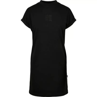 Urban Classics - Cut On Sleeve Printed Korte jurk - XS - Zwart
