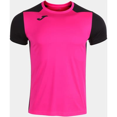 Heren Joma Record Ii fluorroze-zwart T-shirt - S