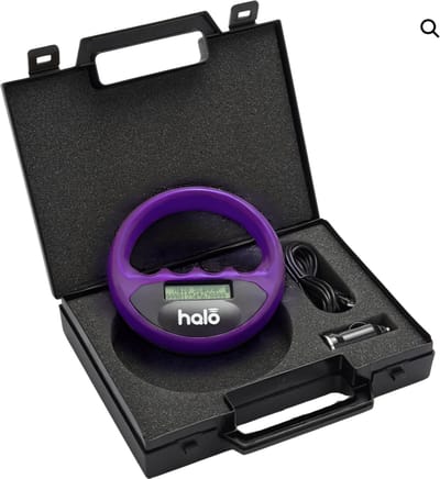 Paarse Halo Chip Reader incl. opbergdoos Scanner Dieren - Chiplezer - Huisdieren - Chipreader lezen dieren chips - Paars