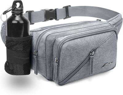 Multifunctionele heuptas voor buitenactiviteiten met waterfleshouder, verstelbare riem, unisex en waterafstotend