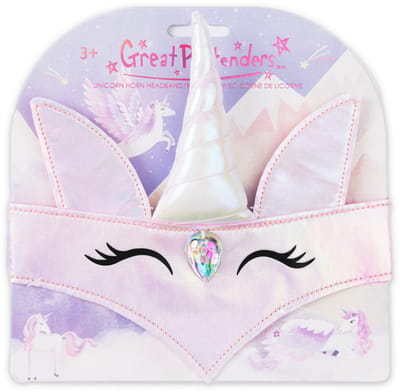 Great Pretenders Verkleedkledij Eenhoorn Hoofdband - Verkleedaccessoire - Roze
