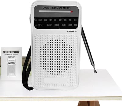 Draagbare Transistor Radio - Batterij Radio AM/FM - Buiten Luisteren - Hoge Ontvangstgevoeligheid - 14 x 8 x 4 cm