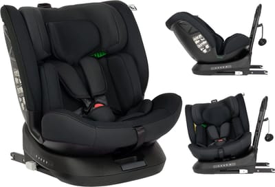 Novi Nathan V2 Premium Autostoel - I-Size - Zwart - 360 graden draaibaar - 0-150 cm