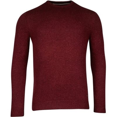 Baileys Trui Crew Neck Pullover Faux-Uni Deep Red / male