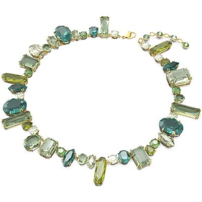 Swarovski Gema Imitatiekristal Goudkleurig Imitatiekristal Ketting Dames ketting 5613735 Box (Random Color),F,Green gray